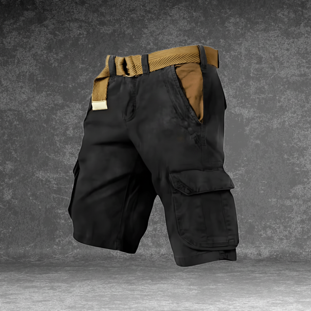 Mens Cargo Shorts Work Lightweight Side Pockets Belt Included Outdoor - Image 3