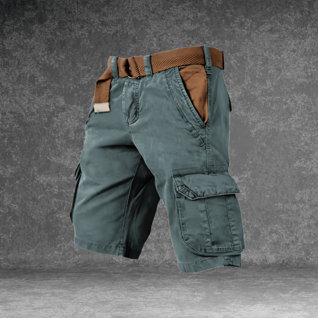 Mens Cargo Shorts Work Lightweight Side Pockets Belt Included Outdoor - Image 9
