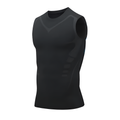 Men's Compression Tank Top Shapewear Vest with Knit Construction - Image 2