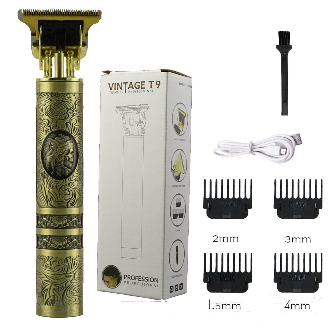 Men's Cordless Hair Trimmer for Pubic and Groin with Metal Body and Guide Combs - Image 1