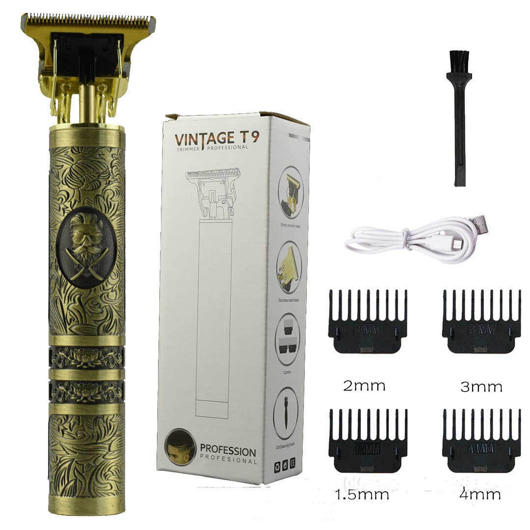 Men's Cordless Hair Trimmer for Pubic and Groin with Metal Body and Guide Combs - Image 4