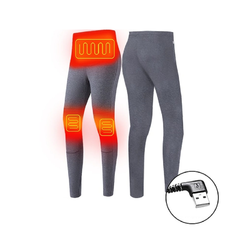 Men's Electric Heated Long Johns Thermal Underwear Set with USB Power and Flatlock Seams - Image 11
