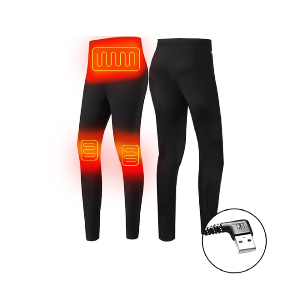 Men's Electric Heated Long Johns Thermal Underwear Set with USB Power and Flatlock Seams - Image 12