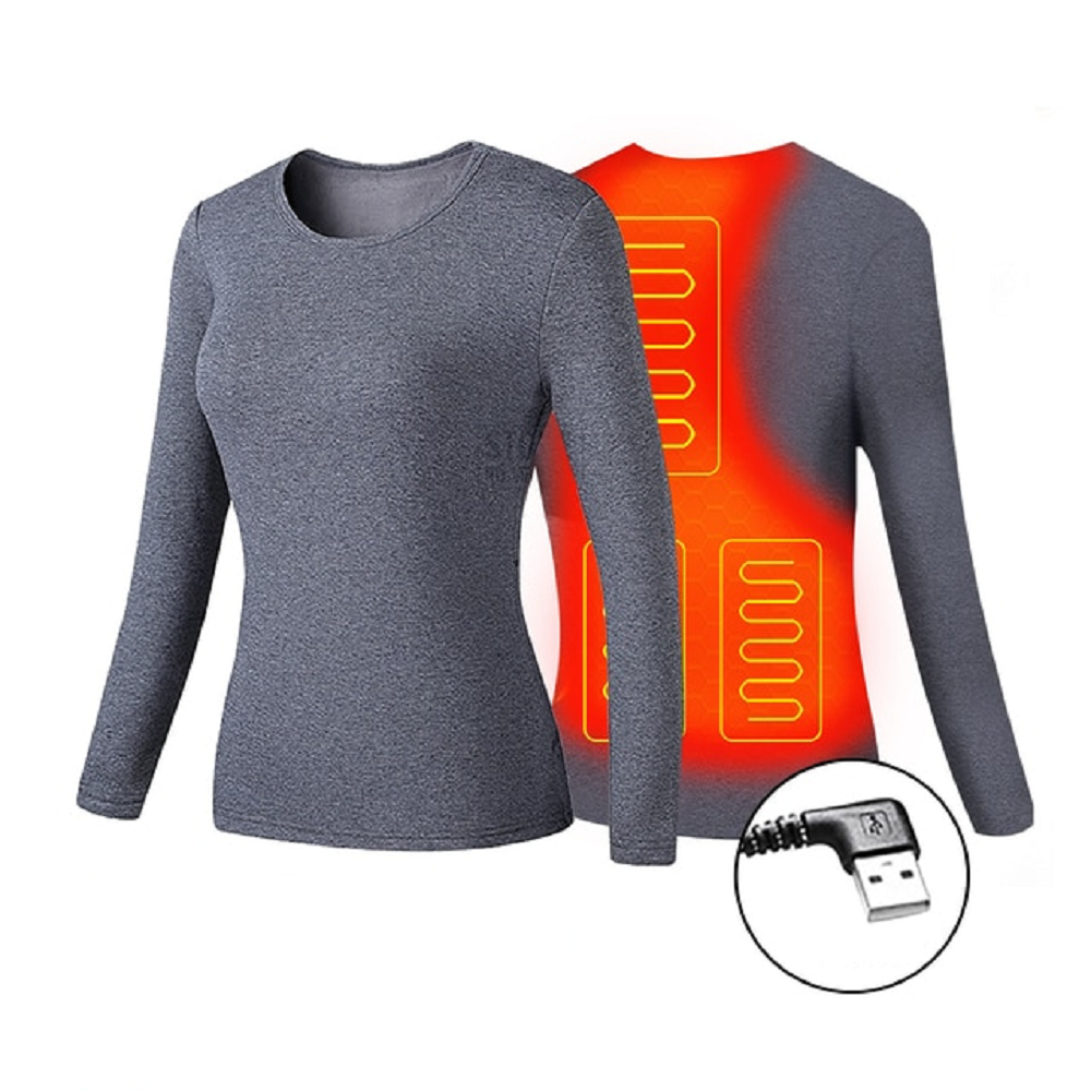 Men's Electric Heated Long Johns Thermal Underwear Set with USB Power and Flatlock Seams - Image 7