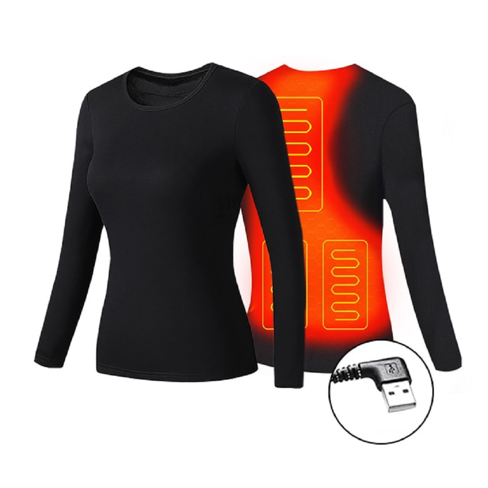 Men's Electric Heated Long Johns Thermal Underwear Set with USB Power and Flatlock Seams - Image 8