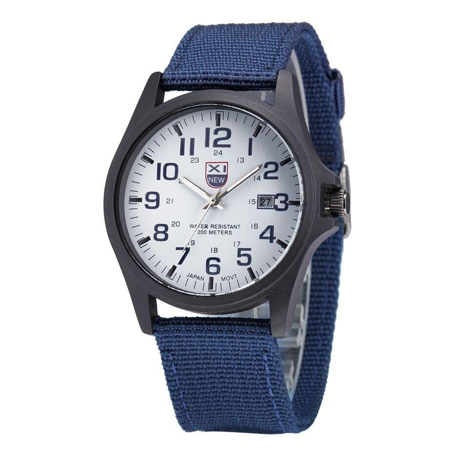 Men's Field Watch Tactical Analog with Nylon Strap Military Scale for Outdoor Adventure - Image 3