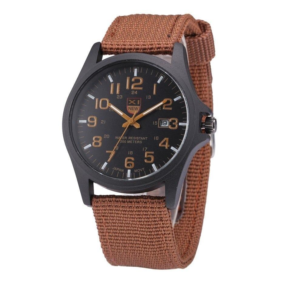 Men's Field Watch Tactical Analog with Nylon Strap Military Scale for Outdoor Adventure - Image 4