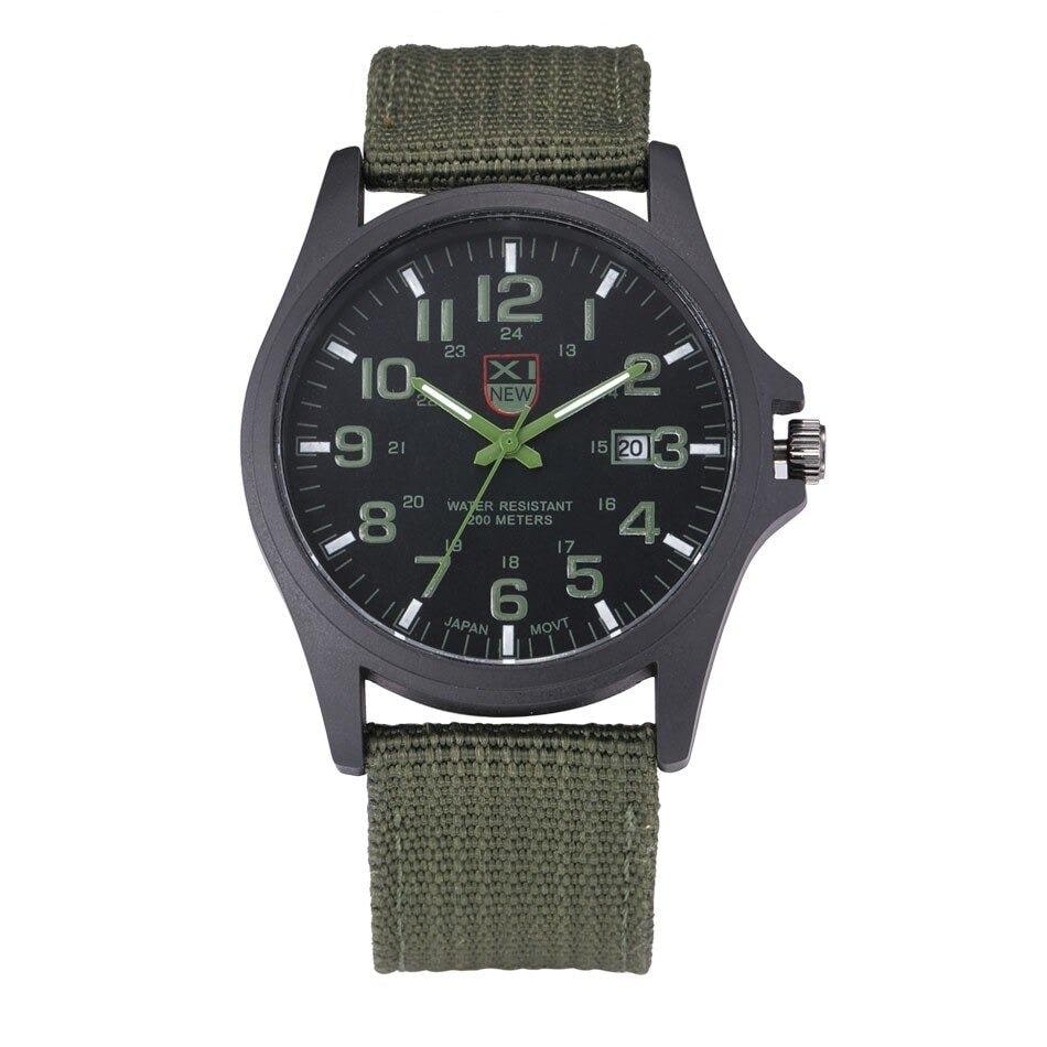 Men's Field Watch Tactical Analog with Nylon Strap Military Scale for Outdoor Adventure - Image 5