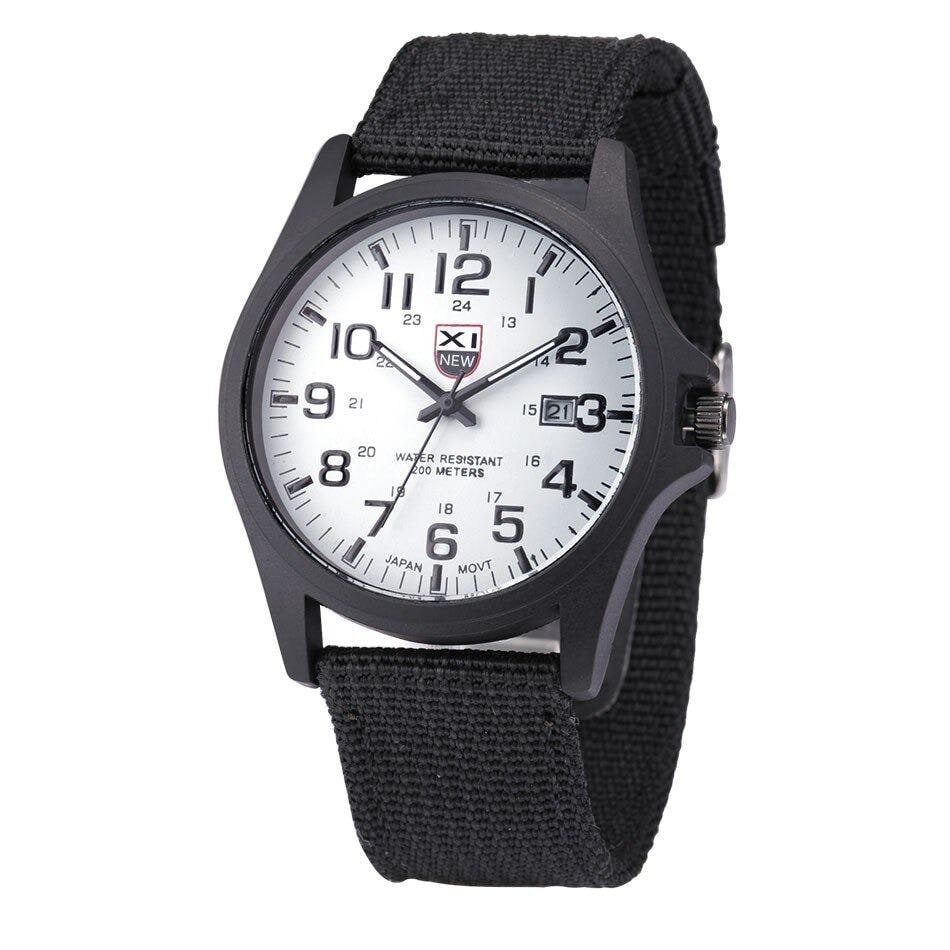Men's Field Watch Tactical Analog with Nylon Strap Military Scale for Outdoor Adventure - Image 6