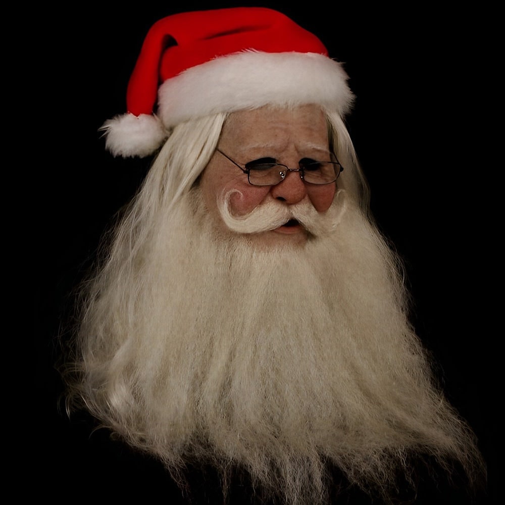 Men's Halloween Realistic Silicone Old Man Mask with Facial Hair and Chest Bib - Image 17