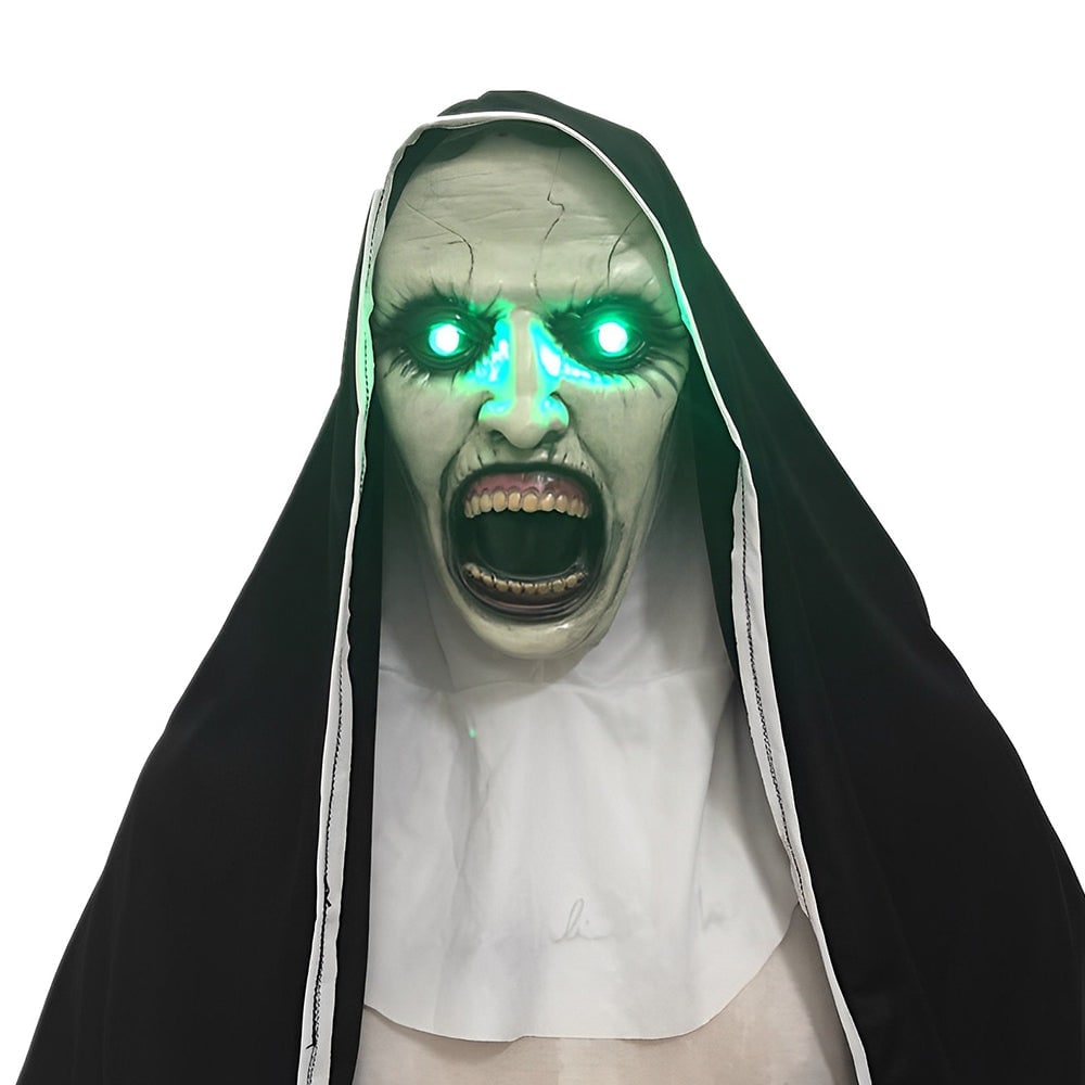 Men's Halloween Realistic Silicone Old Man Mask with Facial Hair and Chest Bib - Image 22