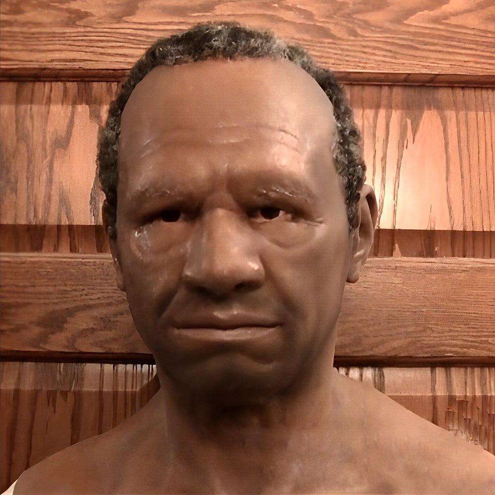 Men's Halloween Realistic Silicone Old Man Mask with Facial Hair and Chest Bib - Image 5