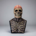 Men's Halloween Skull Skeleton Mask with Exposed Brain and Ribcage Latex Full Head Creepy Costume - Image 1