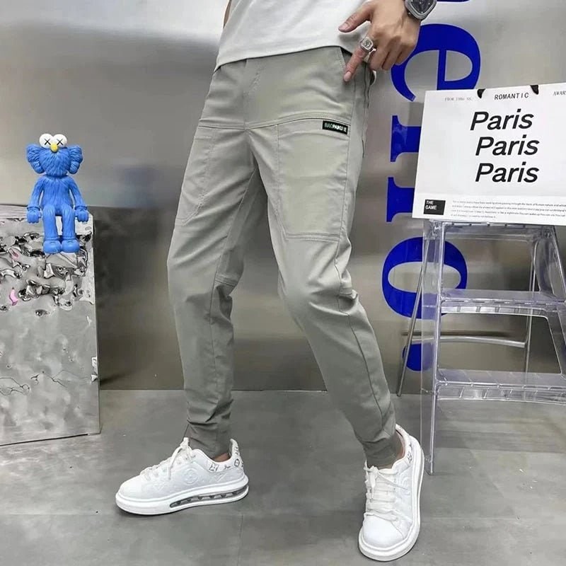 Mens Jogger Pants Slim Fit Stretch Tapered Lightweight Pockets - Image 6