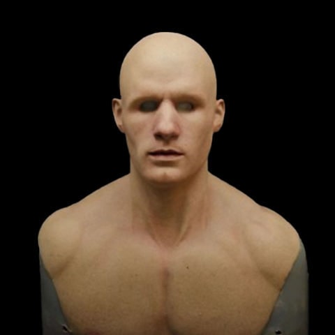 Men's Old Man Mask with Realistic Silicone Chest Bib and Creepy Halloween Details - Image 20
