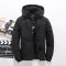 Men's Quilted Winter Jacket with Adjustable Hood and Zippered Pockets - Image 6