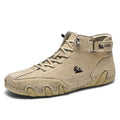 Mens Shoes Ankle Boots Lace Up Suede Leather High Top Casual Waterproof - Image 3
