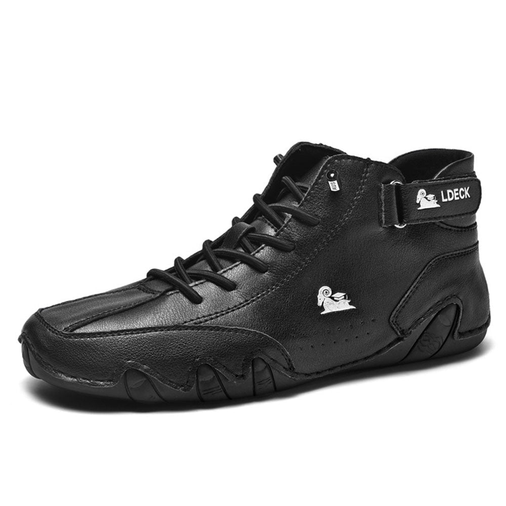Mens Shoes Ankle Boots Lace Up Suede Leather High Top Casual Waterproof - Image 5