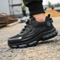 Men's Steel Toe Shoes with Rotary Dial Closure Reflective Stripes and Padded Collar - Image 1