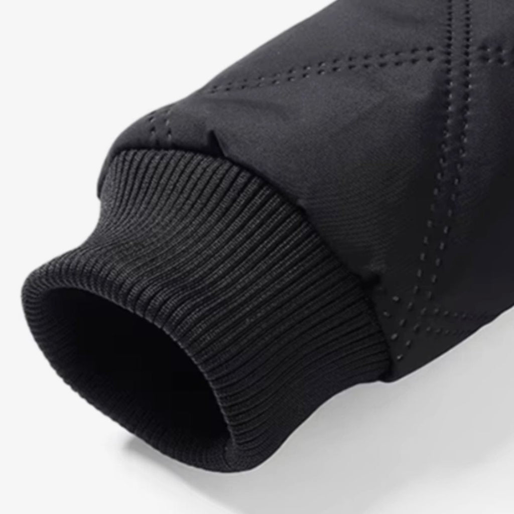 Men's Winter Jacket with Quilted Bomber Shell and Plush Fleece Lining - Image 10