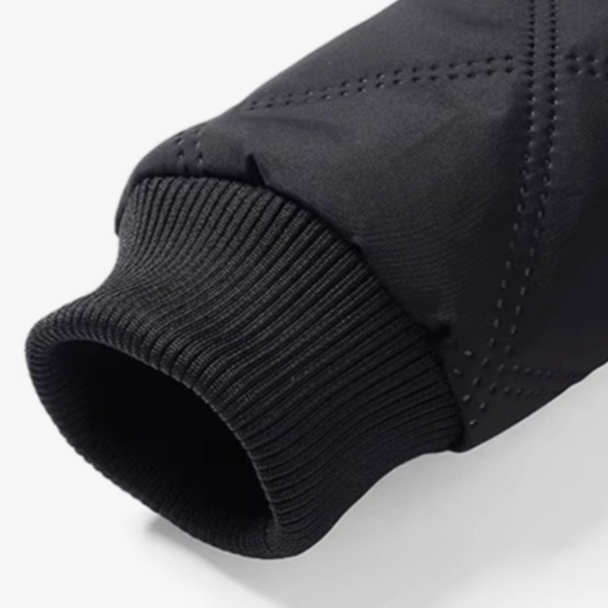 Men's Winter Jacket with Quilted Bomber Shell and Plush Fleece Lining - Image 10