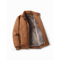 Men's Winter Jacket with Quilted Bomber Shell and Plush Fleece Lining - Image 2