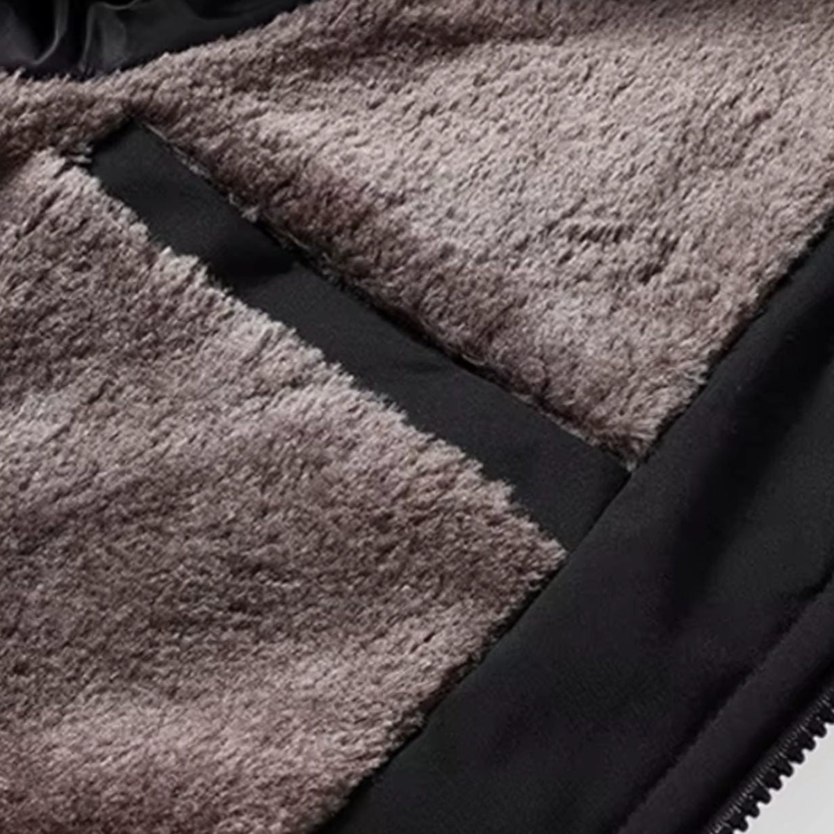 Men's Winter Jacket with Quilted Bomber Shell and Plush Fleece Lining - Image 6
