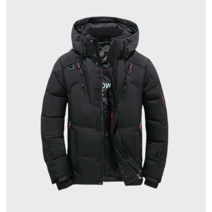 Men's Winter Jackets Hooded Puffer with Padded Insulation and Zip Pockets - Image 1