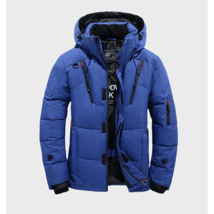 Men's Winter Jackets Hooded Puffer with Padded Insulation and Zip Pockets - Image 4