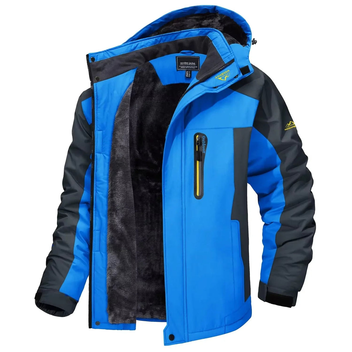 Men's Winter Jackets with Waterproof Shell and Fleece Lining Detachable Hood - Image 10
