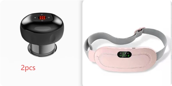 Menstrual Heating Pad for Cramps Vibrating Massage Electric Waist Belt and Digital Display - Image 12