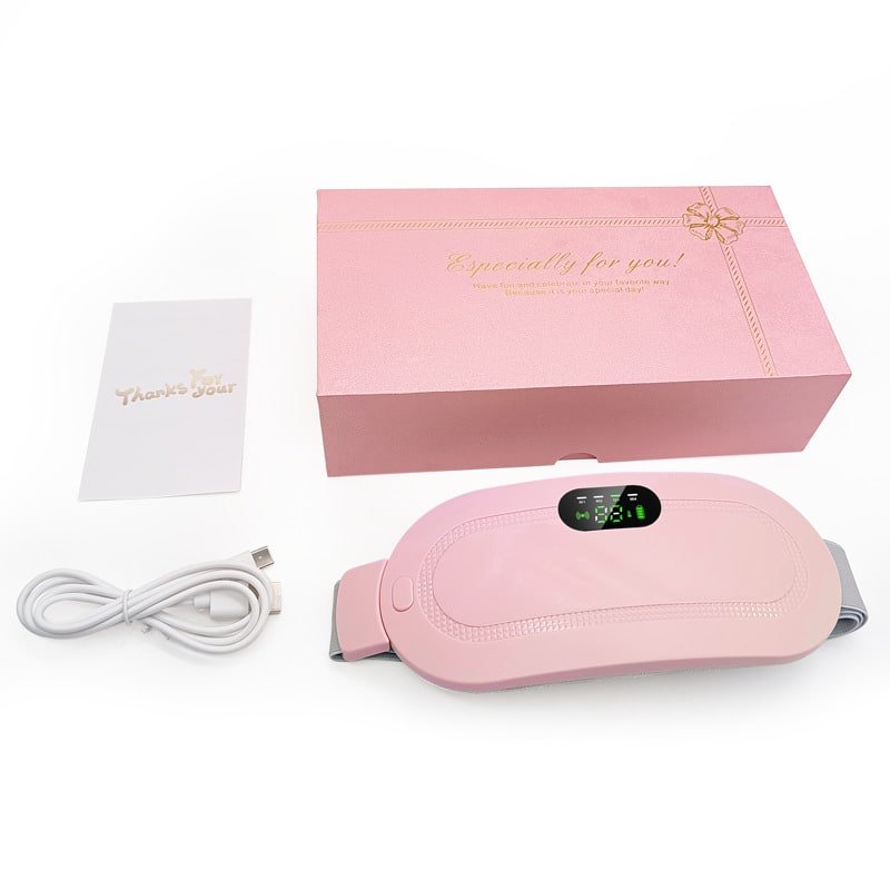 Menstrual Heating Pad for Cramps Vibrating Massage Electric Waist Belt and Digital Display - Image 27
