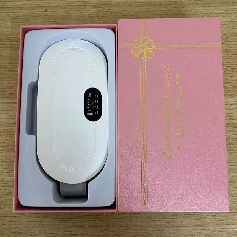 Menstrual Heating Pad for Cramps Vibrating Massage Electric Waist Belt and Digital Display - Image 3