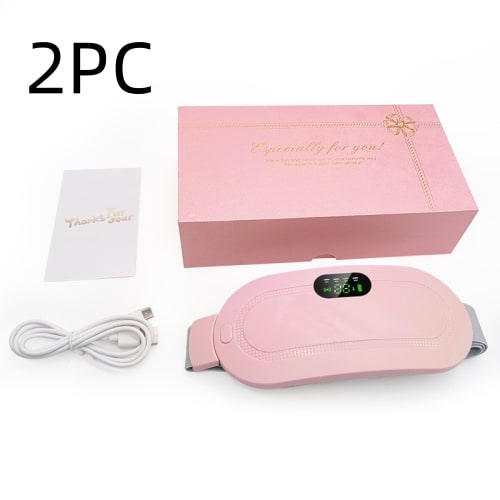 Menstrual Heating Pad for Cramps Vibrating Massage Electric Waist Belt and Digital Display - Image 30