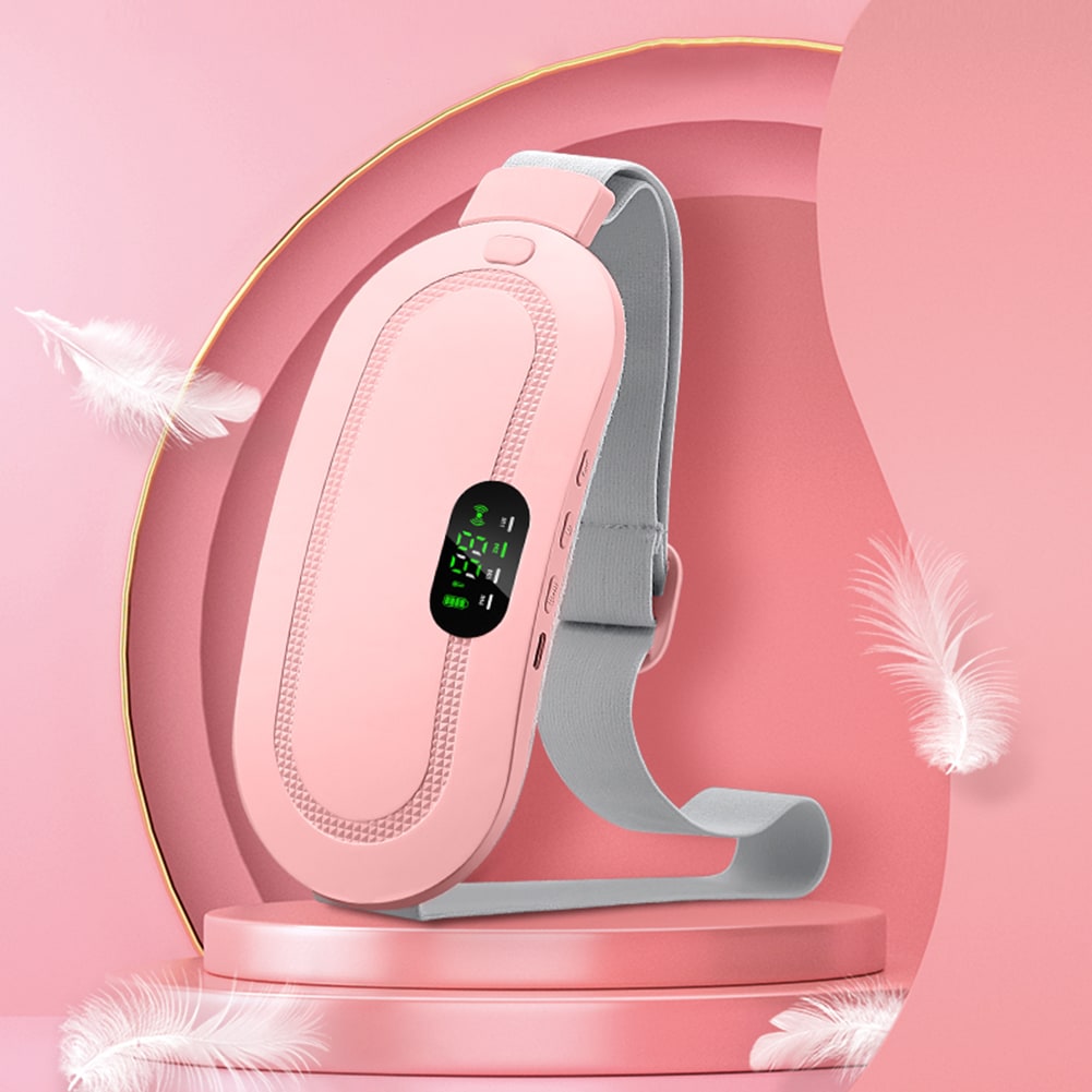 Menstrual Heating Pad for Cramps Vibrating Massage Electric Waist Belt and Digital Display - Image 6