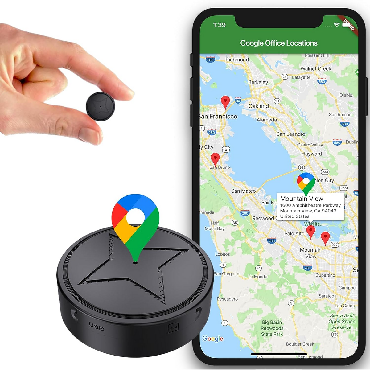 Mini Car GPS Tracker with Live Location Tracking and Strong Magnetic Mount - Image 1
