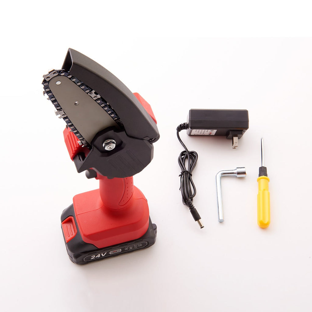 Mini Chainsaw Cordless Rechargeable Handheld Portable Outdoor Garden Tool Compact - Image 9