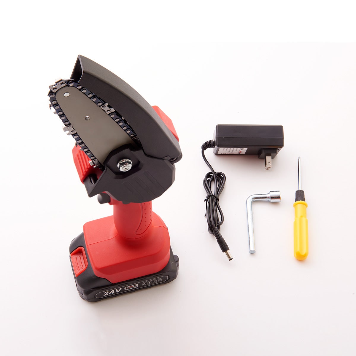 Mini Chainsaw Cordless Rechargeable Handheld Portable Outdoor Garden Tool Compact - Image 9