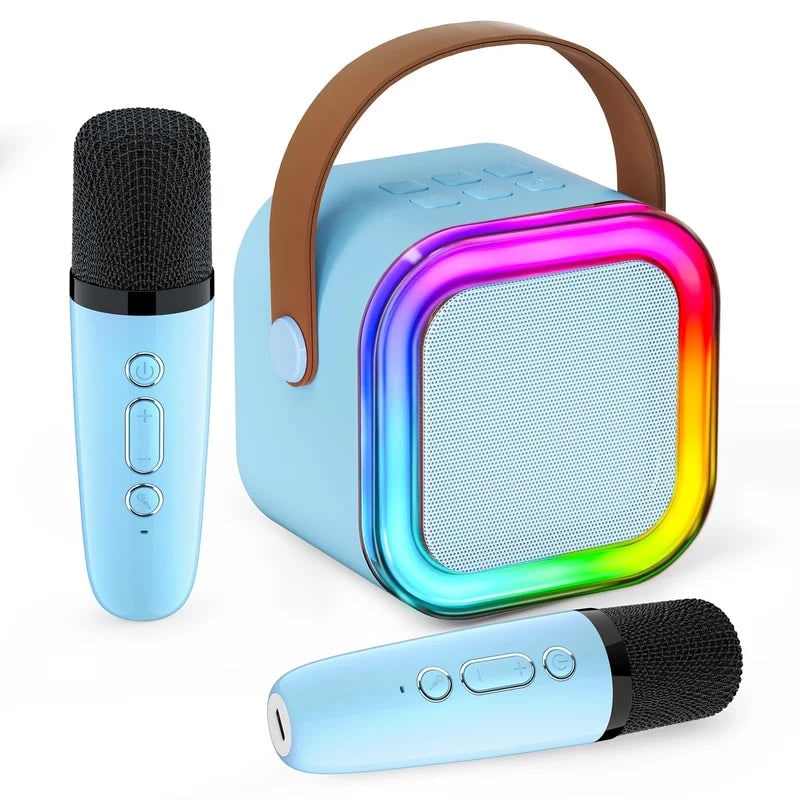 Mini Karaoke Machine with Wireless Microphones and Portable Bluetooth Speaker - Image 14