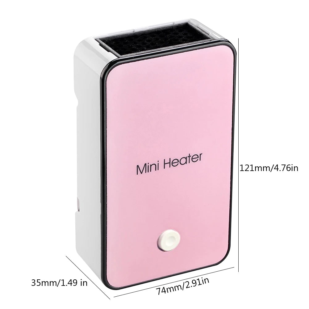 Mini Portable Ceramic Space Heater with Energy Efficient Ptc Heating for Home Office - Image 3