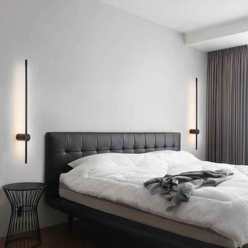 Modern Wall Sconce Light Contemporary Linear LED Metal Indirect Backlighting Matte Black - Image 8