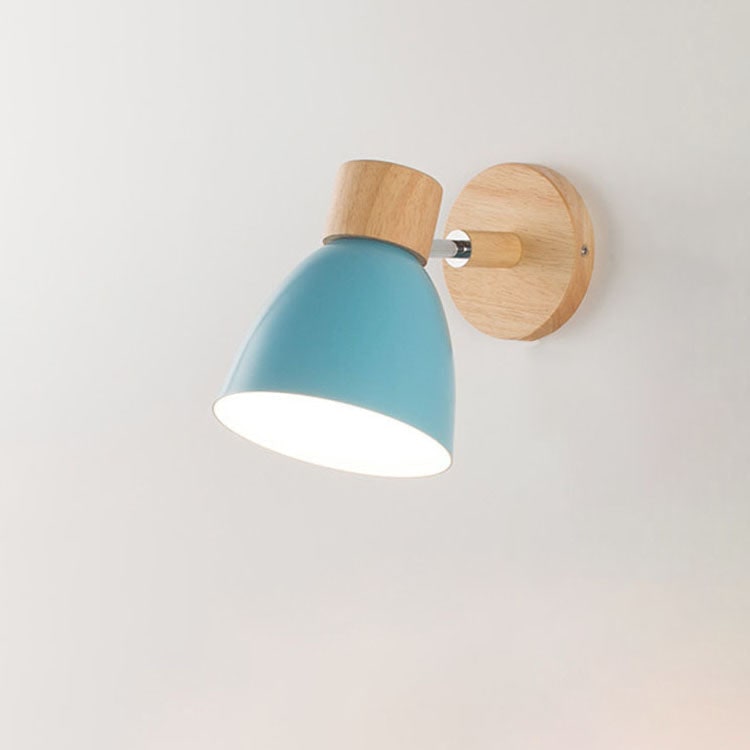 Modern Wall Sconce Mounted Light Fixture Adjustable Wood Pull Chain With Switch - Image 13
