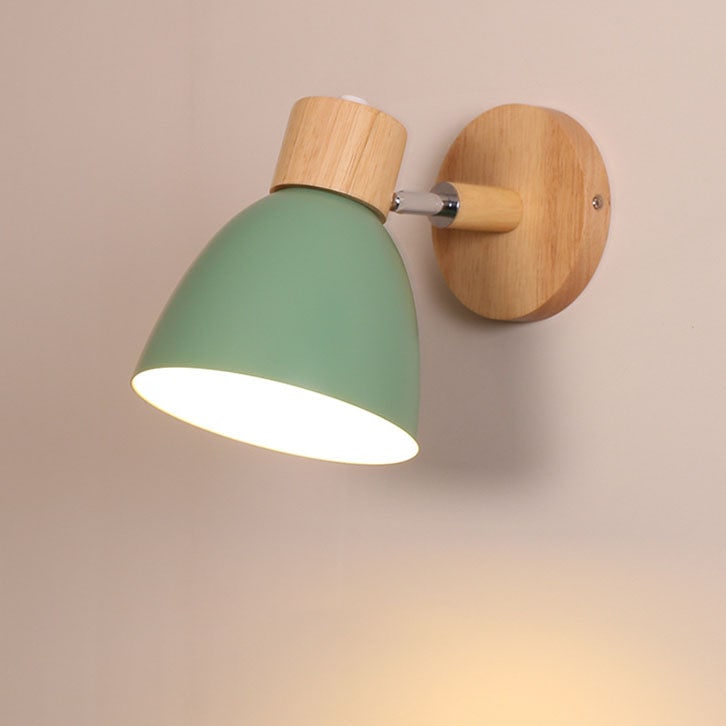 Modern Wall Sconce Mounted Light Fixture Adjustable Wood Pull Chain With Switch - Image 15