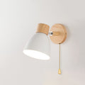 Modern Wall Sconce Mounted Light Fixture Adjustable Wood Pull Chain With Switch - Image 17