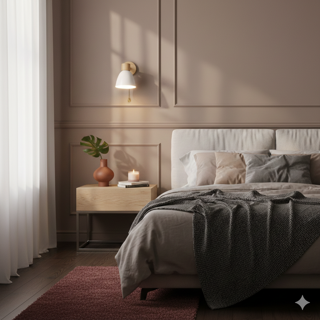 Modern Wall Sconce Mounted Light Fixture Adjustable Wood Pull Chain With Switch - Image 18