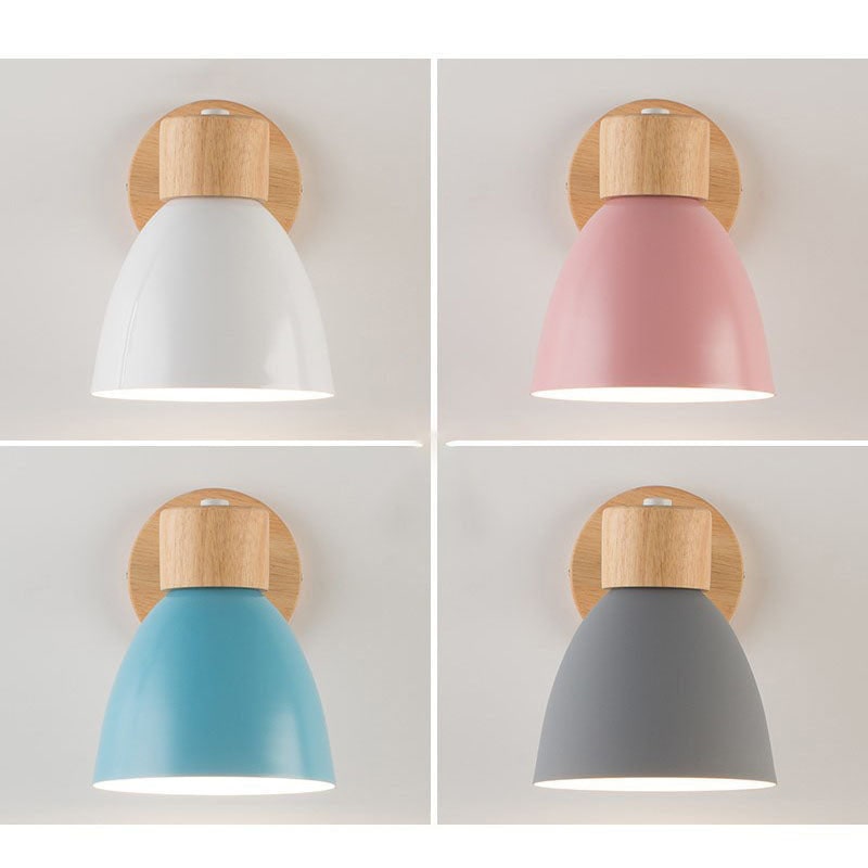 Modern Wall Sconce Mounted Light Fixture Adjustable Wood Pull Chain With Switch - Image 29
