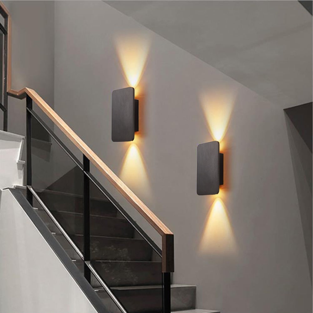 Modern Wall Sconce Mounted Light Fixture Contemporary LED Metal Rectangular Indoor - Image 5