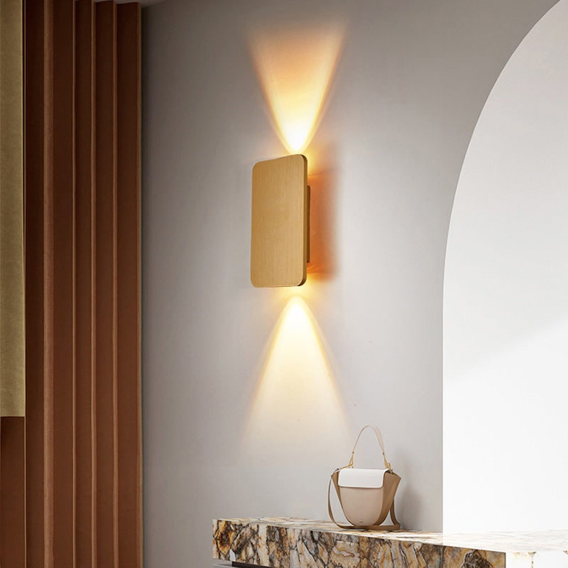 Modern Wall Sconce Mounted Light Fixture Contemporary LED Metal Rectangular Indoor - Image 7