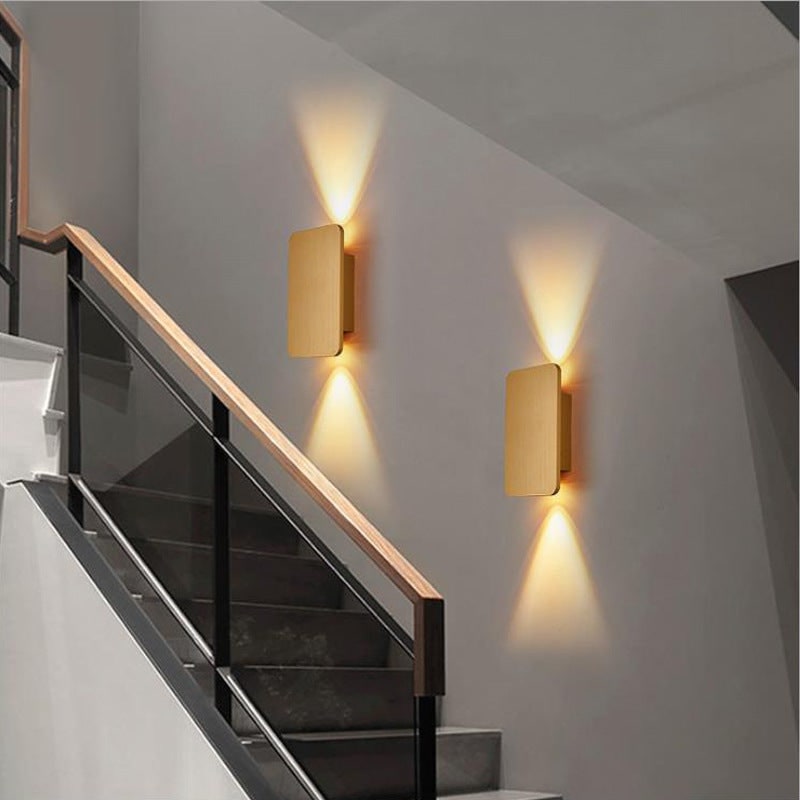 Modern Wall Sconce Mounted Light Fixture Contemporary LED Metal Rectangular Indoor - Image 9
