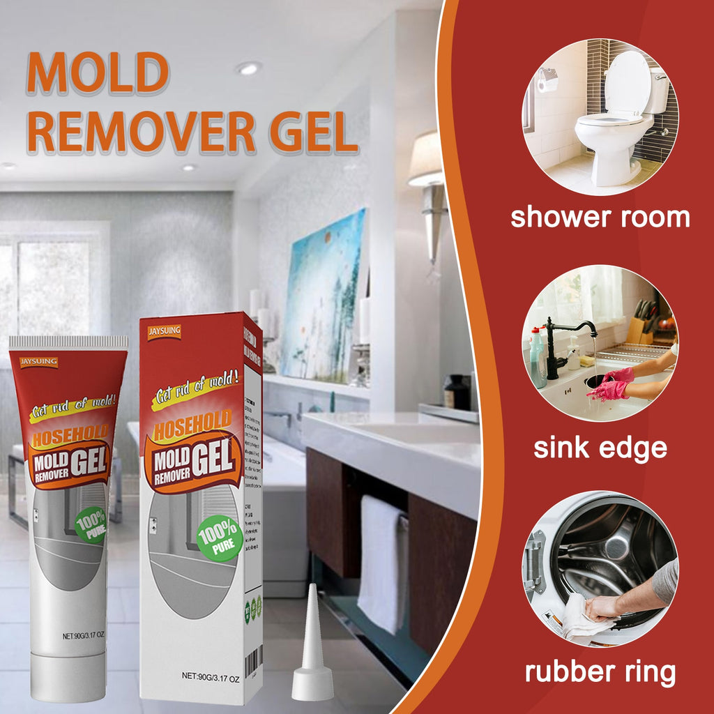 Mold and Mildew Remover Gel with Applicator Nozzle for Bathroom Tile Grout - Image 1